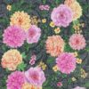 Duchess Garden Charcoal-Fuchsia-Saffron